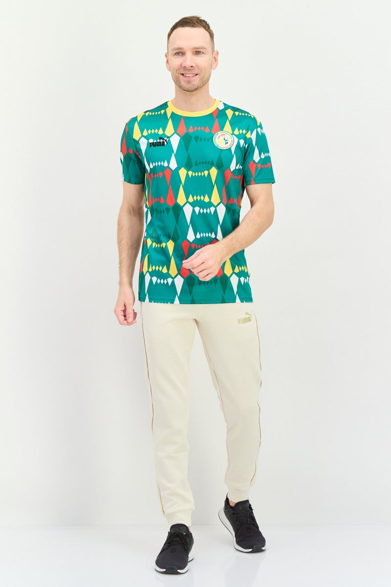 PUMA Men Relaxed Fit Short Sleeves Football Jersey, Multicolor  - Image 4