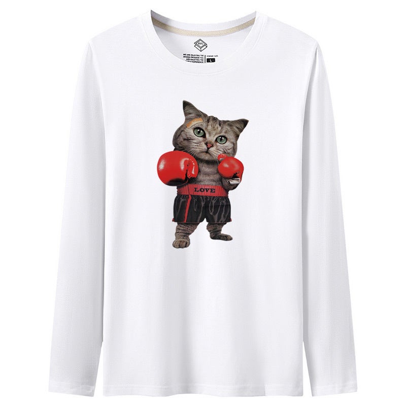 Long-Sleeve Men's T-Shirt 2025 New Spring and Autumn Trendy Base Shirt Loose Sweatshirt for Men - Image 2