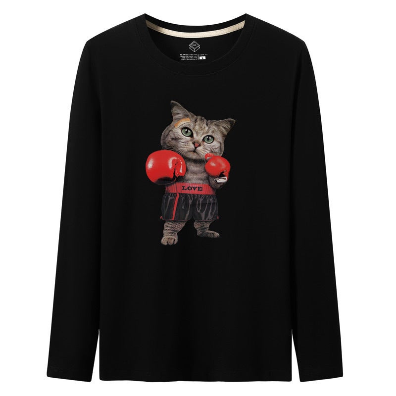 Long-Sleeve Men's T-Shirt 2025 New Spring and Autumn Trendy Base Shirt Loose Sweatshirt for Men - Image 1