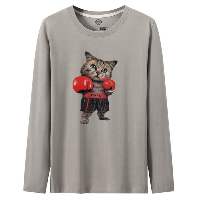 Long-Sleeve Men's T-Shirt 2025 New Spring and Autumn Trendy Base Shirt Loose Sweatshirt for Men - Image 3