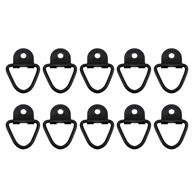 Truck Tie Down Anchor Points 4000 Lbs Fracture Strength D-Ring Design - Corrosion-resistant Alloy Steel Cargo Tie Down Anchors for Pickup Trucks, Trailers and Heavy Cargo Transportation - Image 1