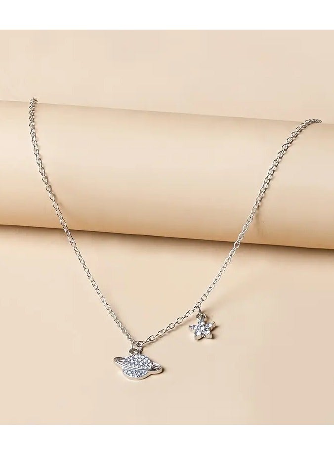 جلوسكي بسيطة وأنيقة كاملة الحفر قلادة نجم العالم - Image 3