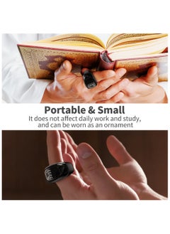 BESTIS Smart Digital Tasbih Zikr Ring Improved, Muslim Prayer Tasbih Ring, Prayer Timing Reminder, OLED Display Tasbeeh Counter with 3 Sizes(18 20 22mm)  - Image 4
