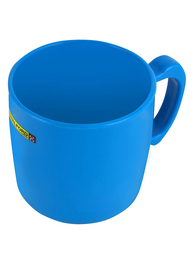Royalford Cup Large Coffee And Tea Mug, Traditional Small Tea Mug, Thick Wall Small Portable Mug Ideal For Hot And Cold Drinks With High Grip Handle Blue Assorted Colour - Image 1