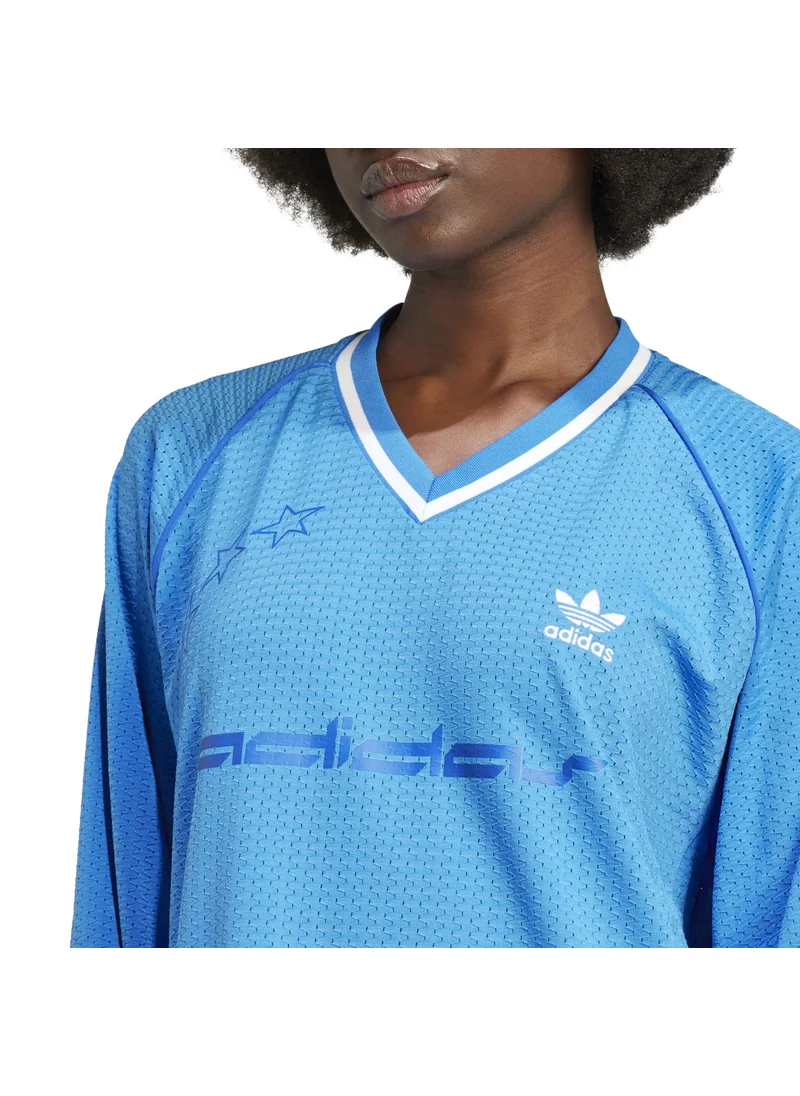 اديداس adidas FR LS JERSEY Blue Originals Women JERSEYS