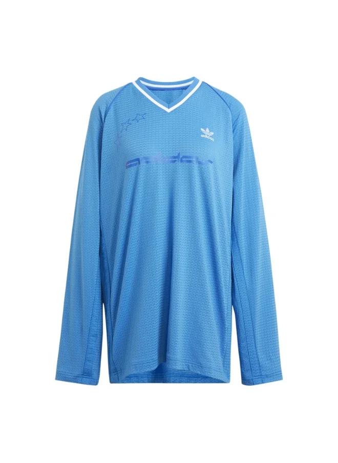 اديداس adidas FR LS JERSEY Blue Originals Women JERSEYS