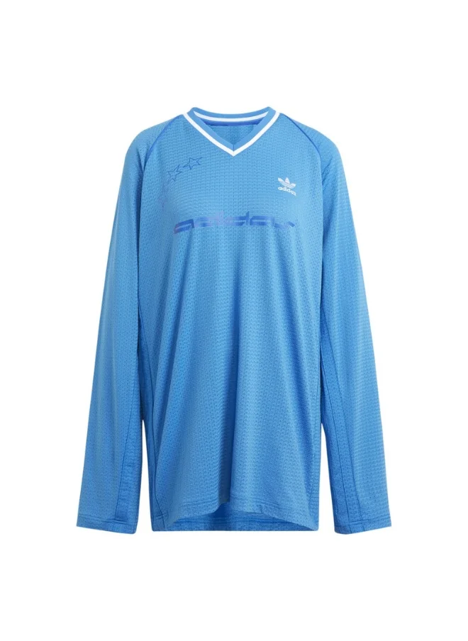 اديداس adidas FR LS JERSEY Blue Originals Women JERSEYS