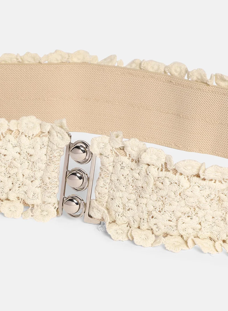 Haute Sauce The Flora Belt - White