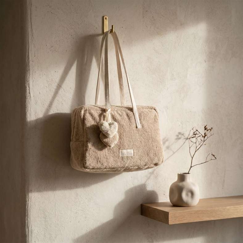 Pan Home Akiiko Terry Handbag 28x10x18cm - Wheat - 262PSF9900072 - Image 1