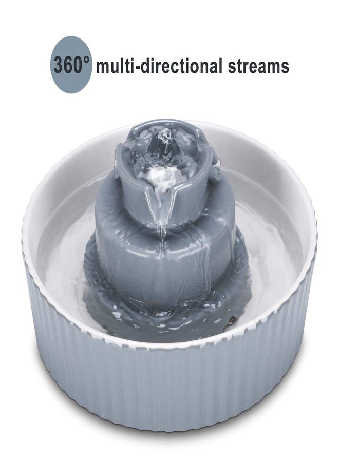 Wonder Creature Ceramic Cat Water Fountain, 2.1L/71oz Cupcake Pet Water Fountain for Dog and Cat Indoor, 2 Ultra Quiet Pumps & 3 Carbon Filters - Image 5