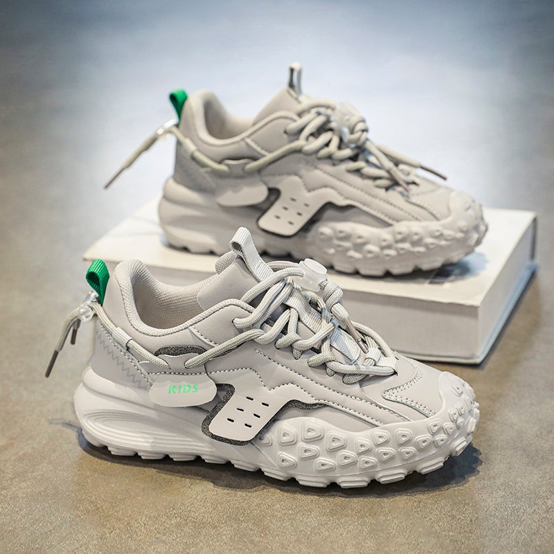 Boys Shoes Leather Children'S Sneaker Middle And Big Children'S Black Soft Sole Boys Torre Shoes - Image 4