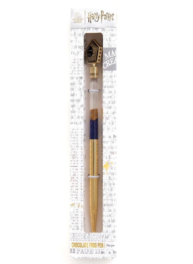 CONQUEST CON*QUEST Conquest Journals Harry Potter Chocolate Frog Ballpoint Pen, Twist Metal, Refillable Black Ink, Glass Stone Topper, Oil Top Barrel with Floating Shapes & Blue Crystals, Officially Licensed - Image 5