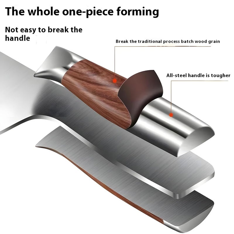 Wizbiz سكاكين ويزبيز بريميوم 7 إنش لقطع اللحم بسكين تقطيع اللحم الثقيلة اليابانية، سكين مطبوخة يدوياً، سكين للعظام، سكين متعددة الاستخدامات، سكين جزار - Image 4