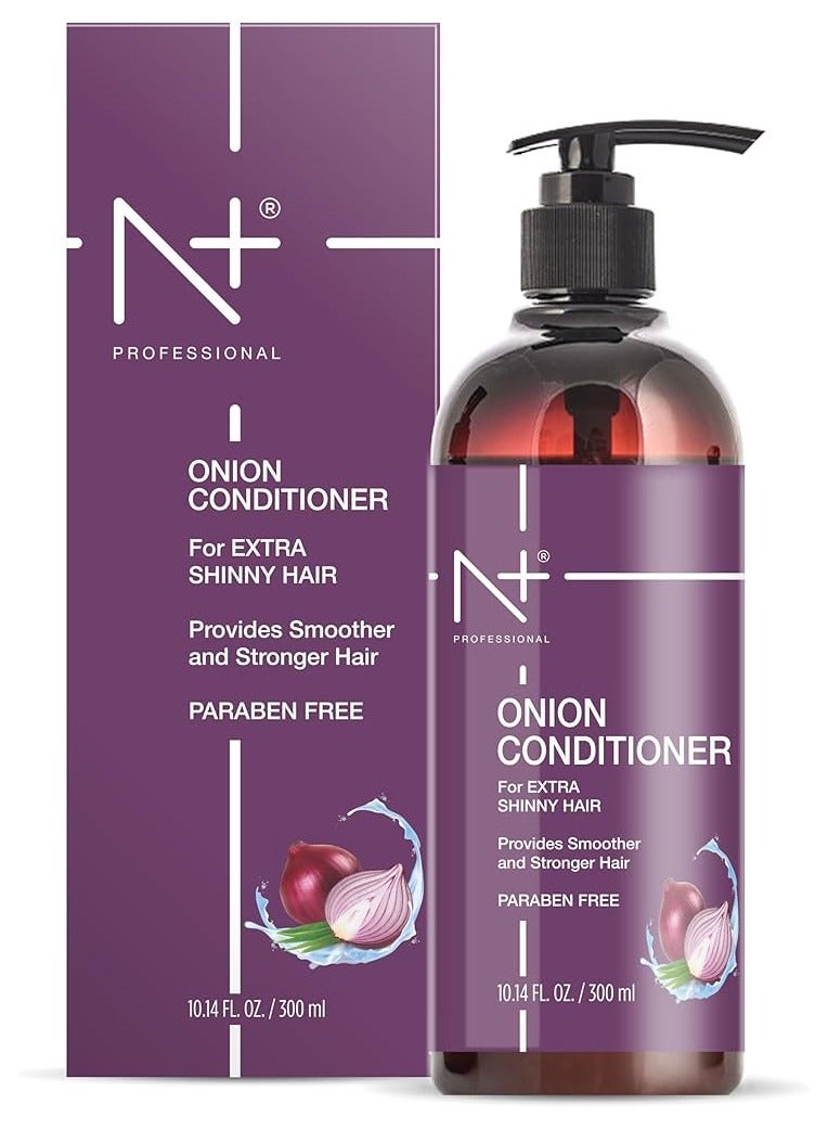 N+ Professional Onion Conditioner for Extra Shinny Hair, Strengthening and Softening 300ml - Image 1