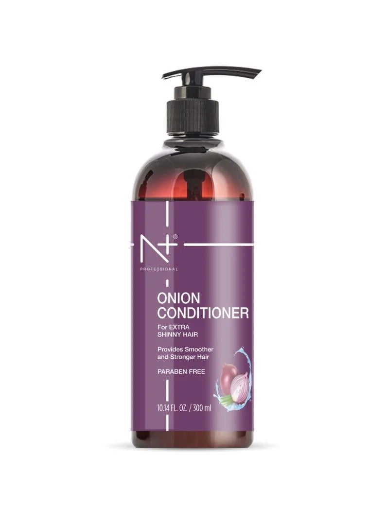 N+ Professional Onion Conditioner for Extra Shinny Hair, Strengthening and Softening 300ml - Image 2