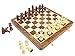House of Chess 12 Inches Wooden Magnetic Folding Travel Chess SetBoard 2 Extra Knights 2 Extra Pawns 2 Extra Queens Algebraic Notation Handmade Golden Rosewood - Image 2