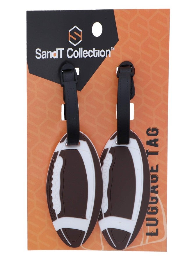 SandT Collection Football Sports Fan Luggage Tag Travel ID for Suitcases - Set of 2 - Image 4