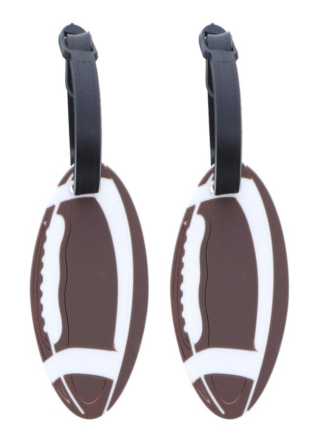 SandT Collection Football Sports Fan Luggage Tag Travel ID for Suitcases - Set of 2 - Image 1