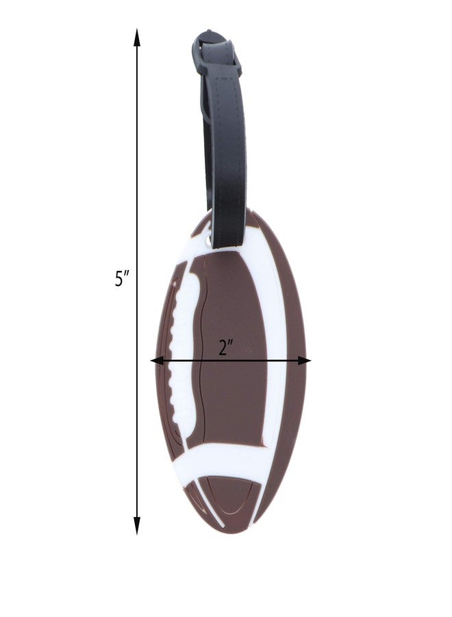 SandT Collection Football Sports Fan Luggage Tag Travel ID for Suitcases - Set of 2 - Image 2