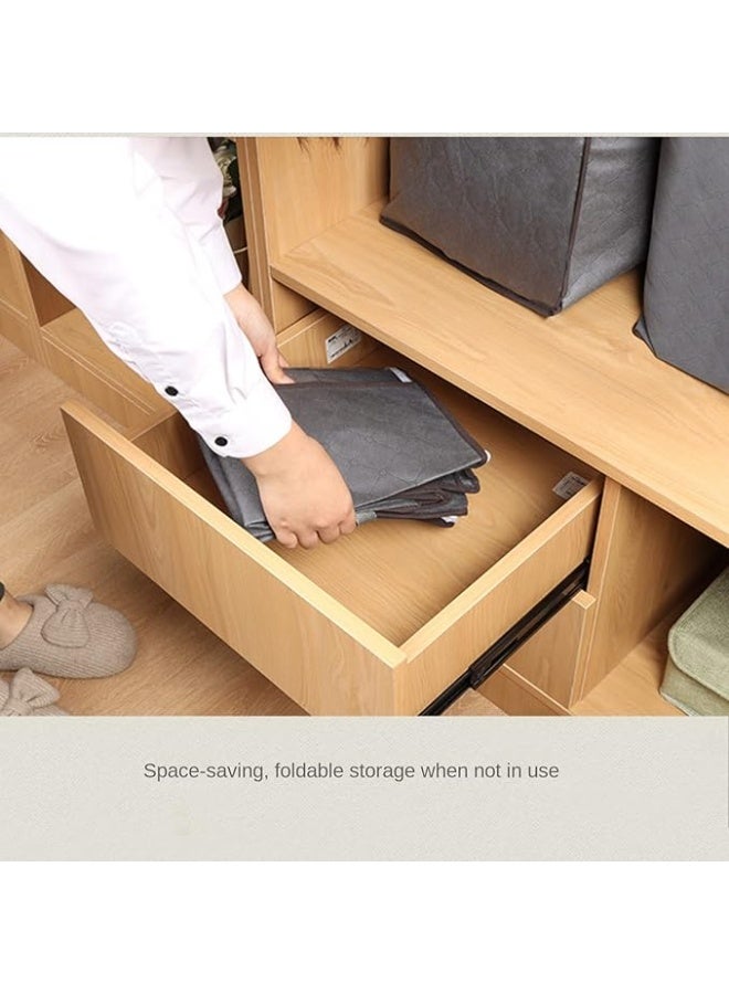 3 Pieces Large Capacity Sized Bags Clothes Storage Organizers Foldable, durable, and space-saving with See-Through Window and Carry Handles - Image 3