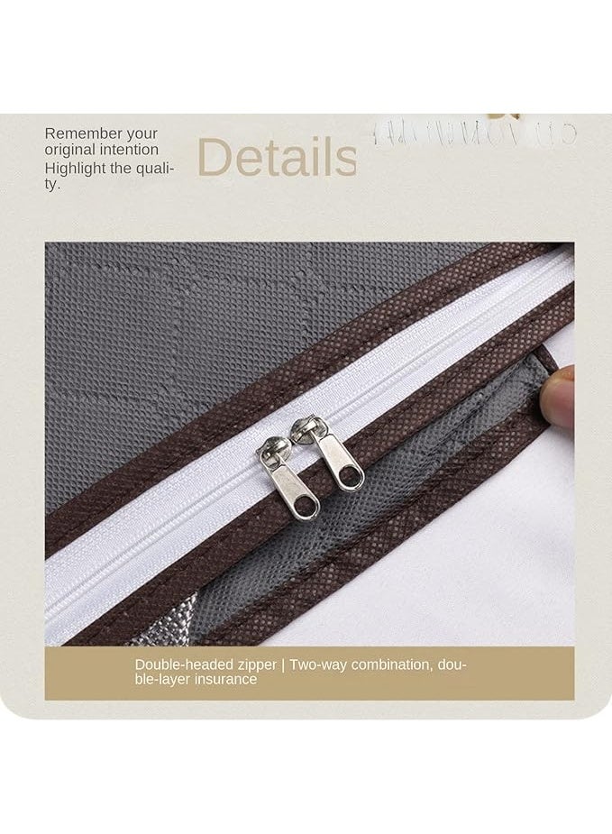 3 Pieces Large Capacity Sized Bags Clothes Storage Organizers Foldable, durable, and space-saving with See-Through Window and Carry Handles - Image 4