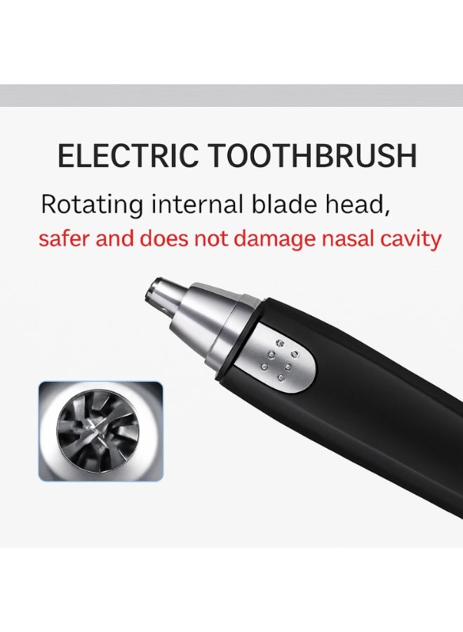 Electric Nose Hair Trimmer for Men & Women - Safe Round-Tip Design, Portable Battery-Operated Grooming Tool for Painless Hair Removal - Image 5