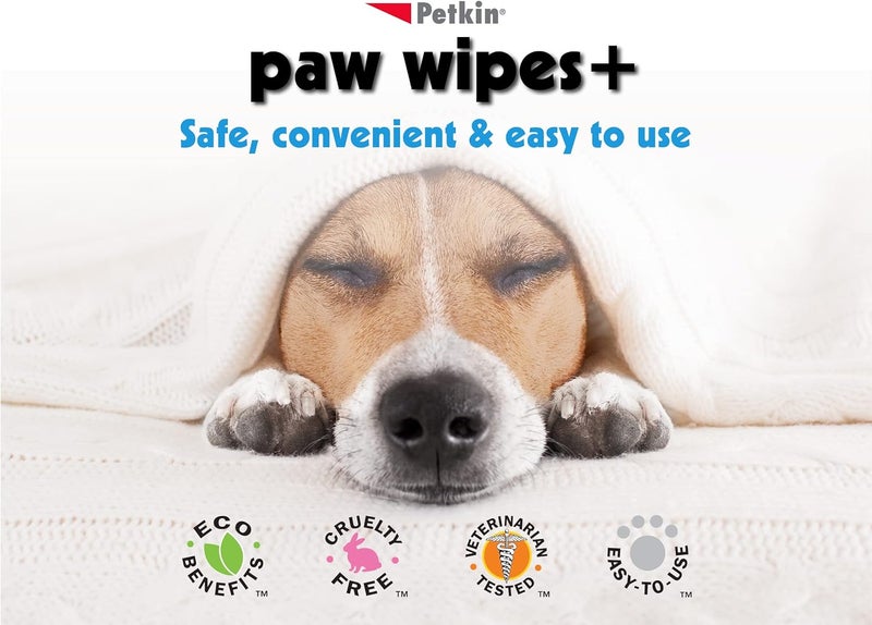 Petkin Paw Wipes - 100 counts Dog Hygiene & Cat Hygiene Wipes - Image 3