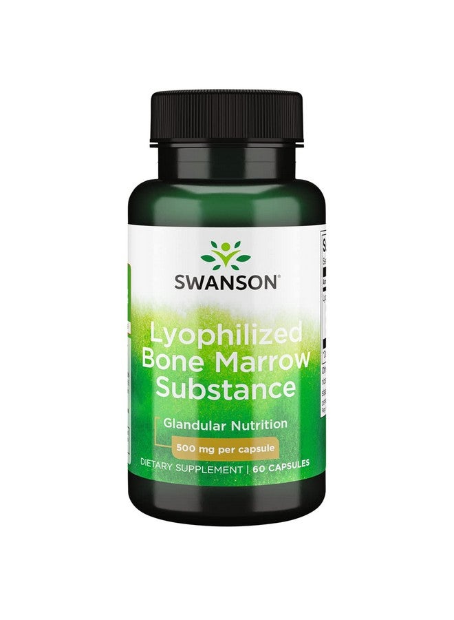 SWANSON Raw Lyophilized Bone Marrow Substance 500 Milligrams 60 Capsules - Image 2