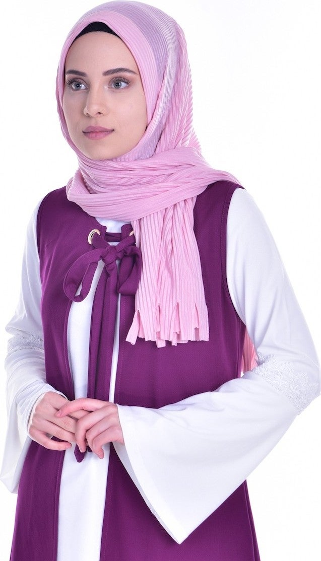 Isiso Sahra Shawl World Sahra Shawl World Pleated Practical Combed Cotton Ready Made Shawl 