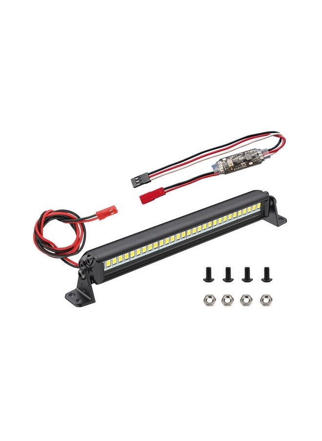 Zhongzhen Rc Light Bar 30 Led 5.3 Inch Aluminum Rc Lights Rc Crawler Accessories For Axial Scx10 Traxxas Trx4 Trx6 Arrma Senton Redcat Gen7 1/8 1/10 Scale Rock Crawler Truck Rc Car Roof Light Kit Zhongzhen  - Image 1