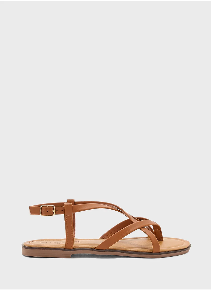 ايلا Strappy  Flat Sandal