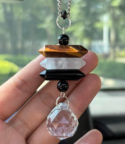 YTYAB Crystal Hanging Car CharmHealing Decor for Rear View Mirror Accessories - Image 1