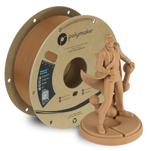 polymaker خيوط بوليماكر PLA PRO 1.75 مم بيج عسكري، خيوط PLA قوية لطابعة 3D 1 كجم - خيوط بوليلايت 1.75 PLA PRO قوية وعالية الصلابة لطباعة 3D بيج عسكري - Image 1