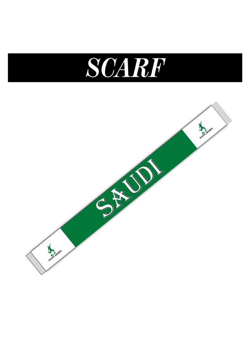 Saudi Arabia Combo Pack - Saudi National Day - Choose Your Favorite Combo - Cap - Scarf - Flag - Pin - Drawstring Bag - Image 2