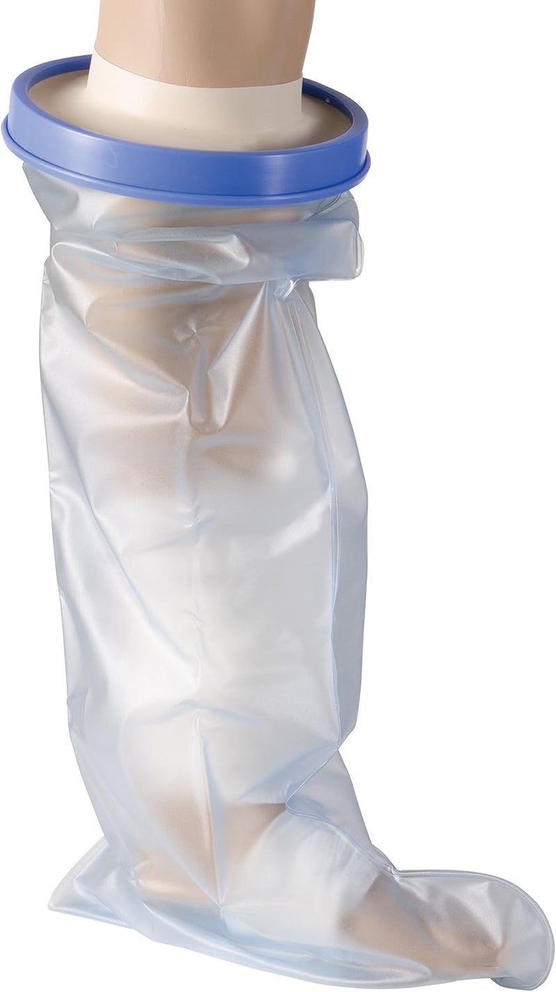 DMI Waterproof Cast Cover for Pediatric Legs - Reusable Wound Barrier with Watertight Seal for Showers and Baths - Image 1