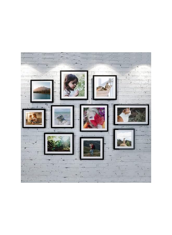 The Bros طقم إطارات صور من 5، عرض الصور 5x7 بدون مات، إطارات صور جدارية لديكور المنزل الريفي (أسود) (5x7 بوصة) - Image 5