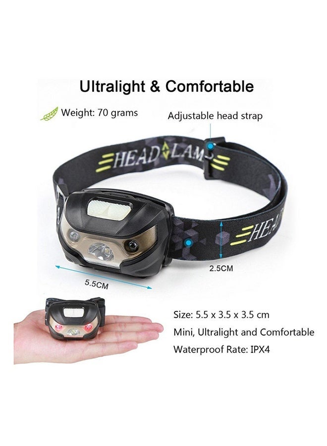 NIBEMINENT Rechargeable Camping LED Headlamp With Cable 5.5 x 3.5cm - Image 3