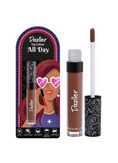 DAZLLER All Day Lipcolour|Moisturizing Kokum Butter|Brown Liquid Lipstick For Women|Non-Transfer|8Hr Stay|Dlc025 Hazelnut Cup|6G  - Image 1