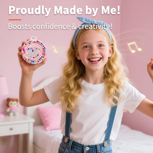 HEYSONG Bluetooth Shower Speaker + DIY Diamond Stickers – Great Gift for Girls - Image 3
