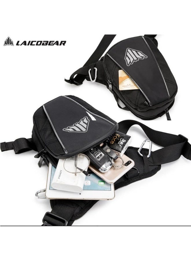 LAICOMEIN Waterproof Motorcycle Drop Leg Bag with Reflective Logo - Image 3