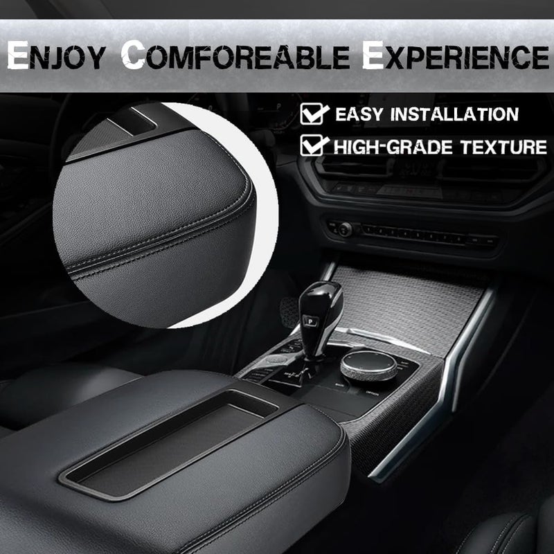 Citumo Center Console Armrest Lid Cover for 2007-2013 Silverado, Tahoe, Suburban, Avalanche, Sierra, Yukon XL - Black - Image 3