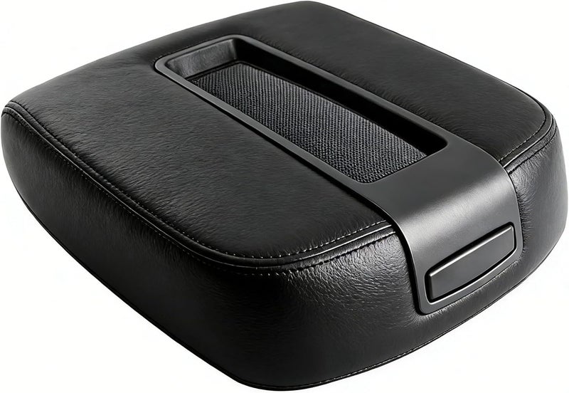 Citumo Center Console Armrest Lid Cover for 2007-2013 Silverado, Tahoe, Suburban, Avalanche, Sierra, Yukon XL - Black - Image 1