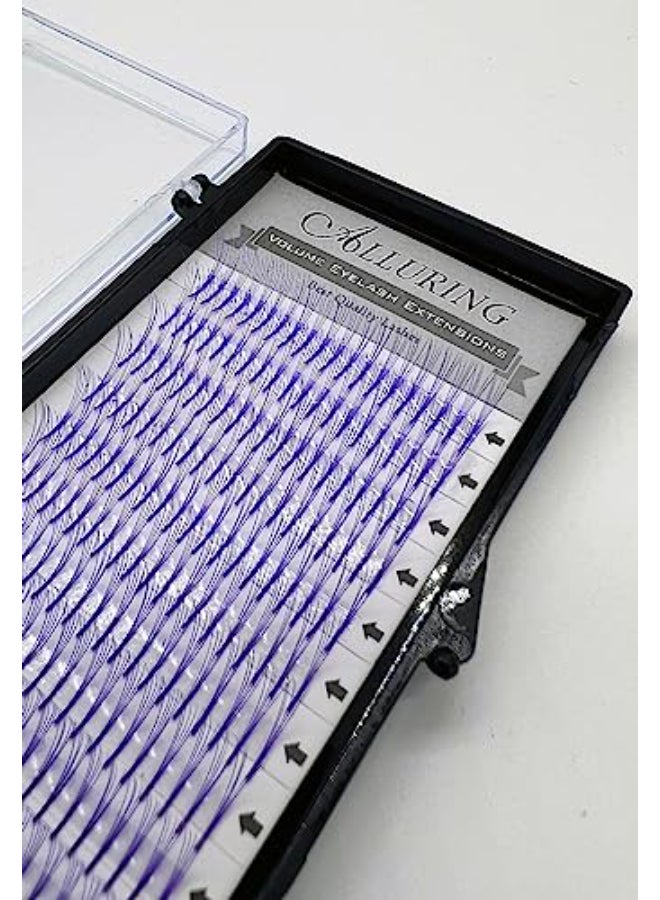 Alluring Color Volume Lashes 5D Lash Fans C curl 007mm Thickness Eyelash Extension Purple 14 - Image 1