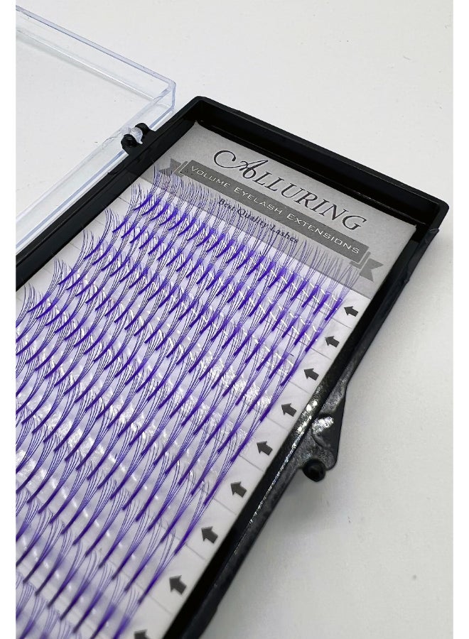 Alluring Color Volume Lashes 5D Lash Fans C curl 007mm Thickness Eyelash Extension Purple 14 - Image 2