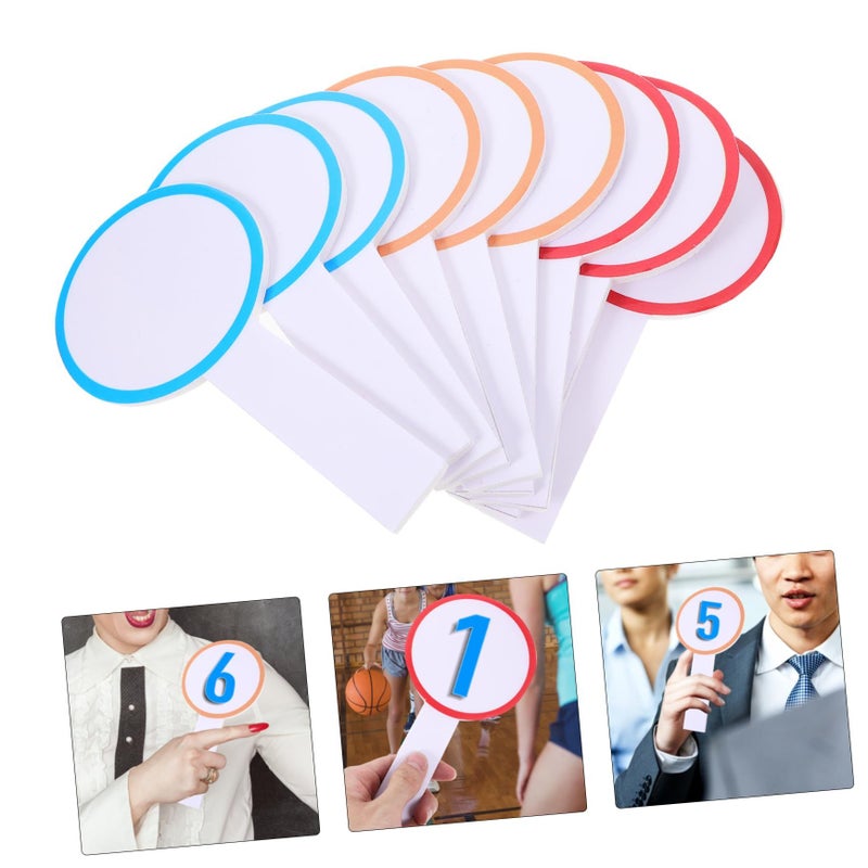 Mini Whiteboard Dry Erase Board Handheld Scoreboard Voting Board 20 Pack White - Image 3