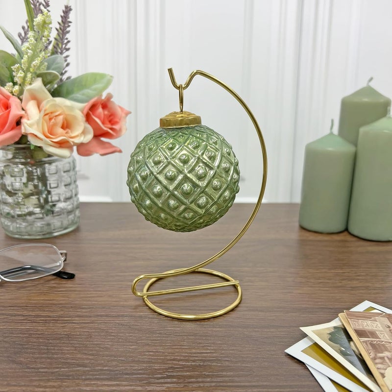 Plymor Simple Gold Ornament Stand, 6" H x 2.625" W x 2.625" D - Image 2