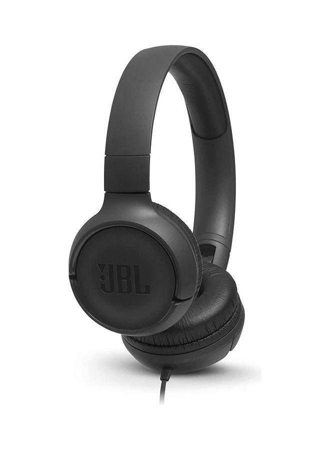 JBL T500 Wired On-Ear Headphone Black - Image 1