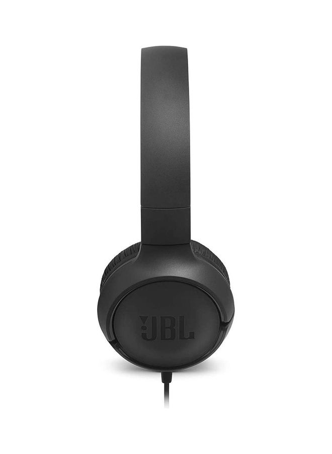 JBL T500 Wired On-Ear Headphone Black - Image 4