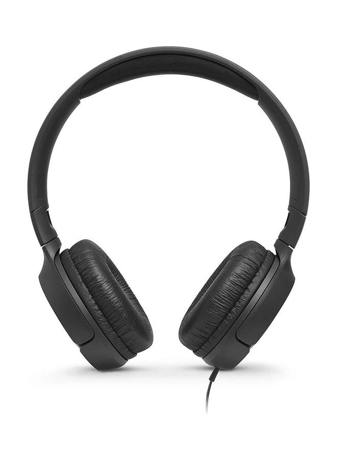 JBL T500 Wired On-Ear Headphone Black - Image 2