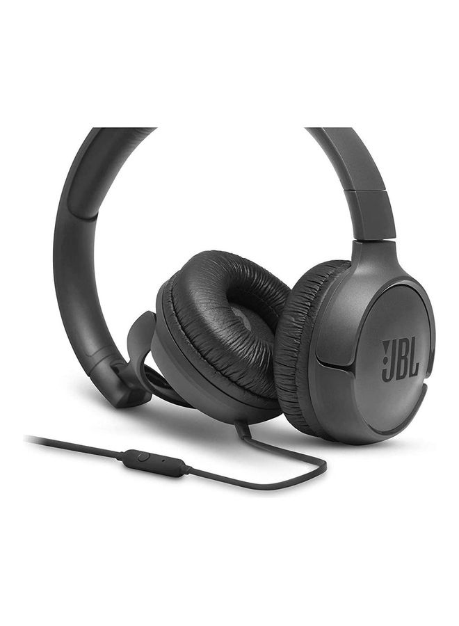 JBL T500 Wired On-Ear Headphone Black - Image 5
